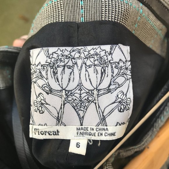 Anthropologie Floreat Doubly Adorned Plaid Dress - Picture 8 of 13